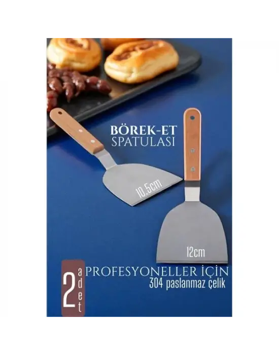 Omarı Çelik Mutfak Spatulası Seti - Pratik ve Dayanıklı
