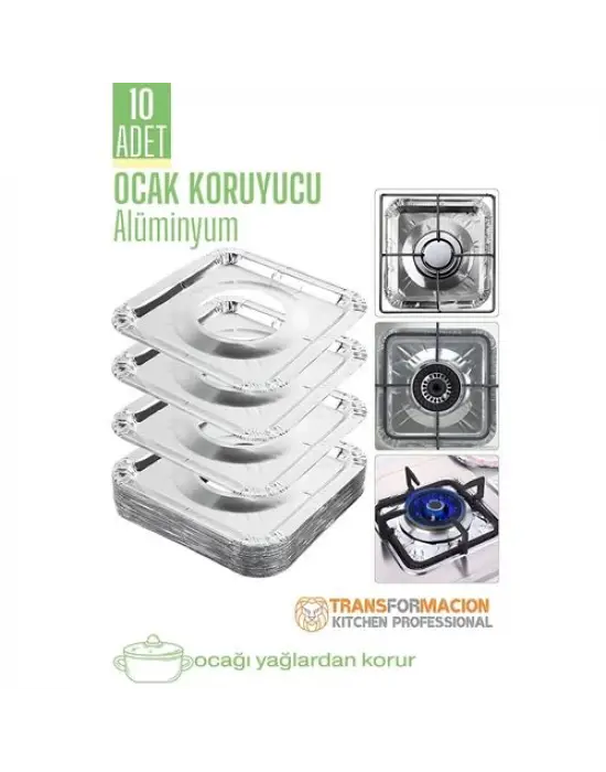 Omarı Kızartma Yemek Yağ Koruyucu Folyo Seti - 10 ADET