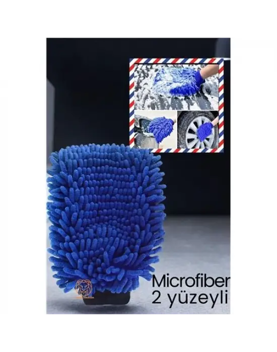 Omarı Mikrofiber Oto Yıkama Eldiveni - Jant ve Torpido Temizliği