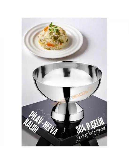 Omarı Paslanmaz Çelik Helva ve Pilav Kalıbı