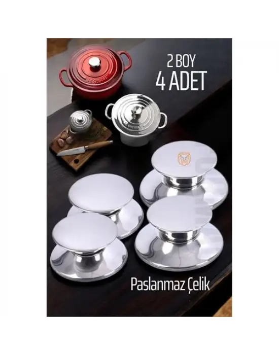 Omarı Tencere Tava Kapağı Tutucu Seti - 4 Adet