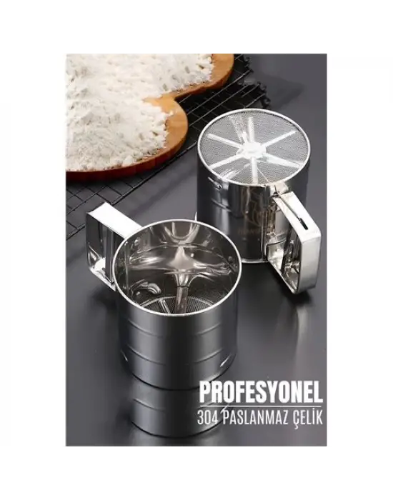 Omarı Paslanmaz Çelik Un Eleği Dağıtıcı