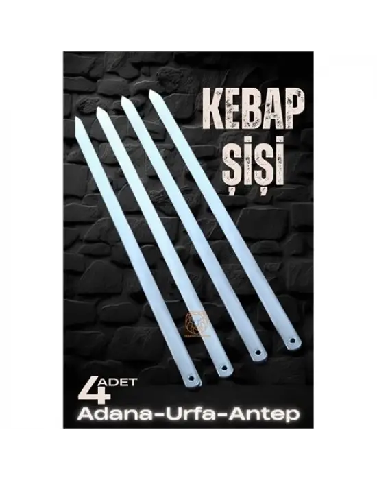 ModaCar Urfa Şiş Çubukları 4 Adet Galvaniz