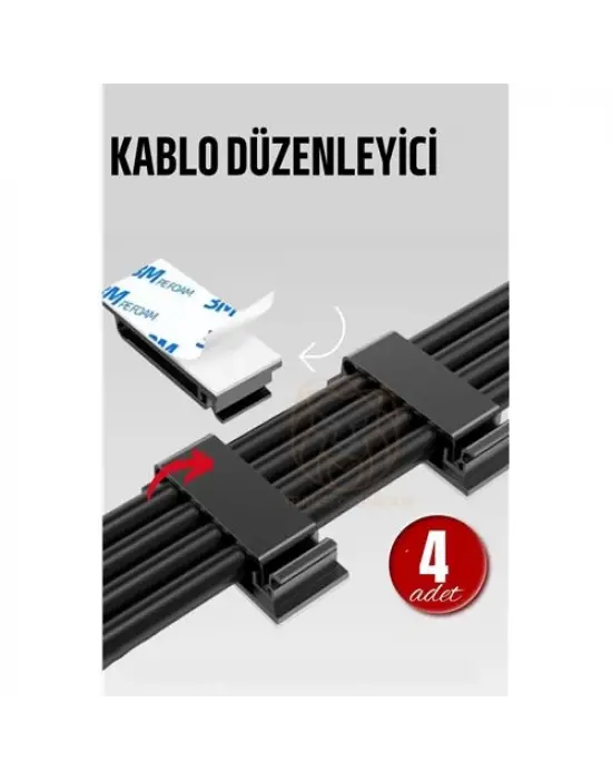 Omarı Pratik Kablo Düzenleyici Klips Seti
