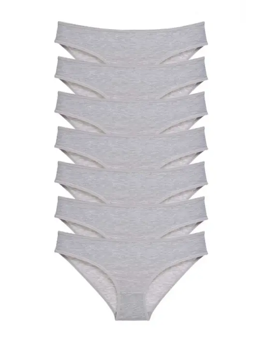 Modern 7 Adet Likralı Kadın Slip Külot