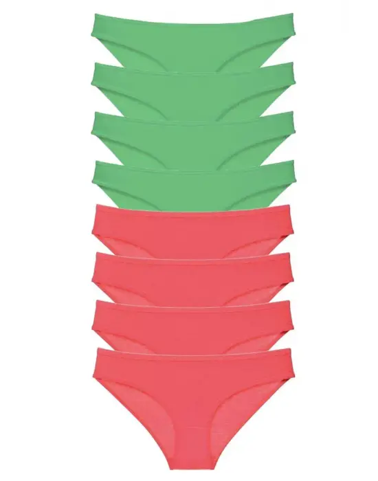 Modern 8 Adet Kadın Slip Külot Seti