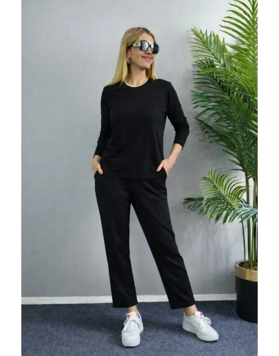 Modern Bisiklet Yaka Takım Suit