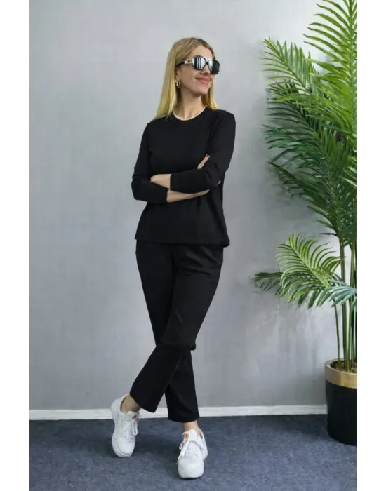 Modern Bisiklet Yaka Takım Suit