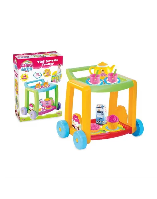 Omarı Modern ve Şık Çay Servis Arabası