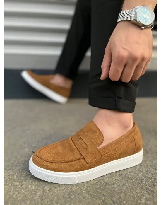 Modern Erkek Spor Ayakkabı - Taba