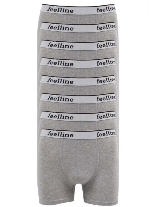 Modern Gri Pamuklu Erkek Boxer