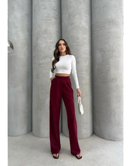 Omarı Trendy ve Şık Kancalı Pantolon Modeli