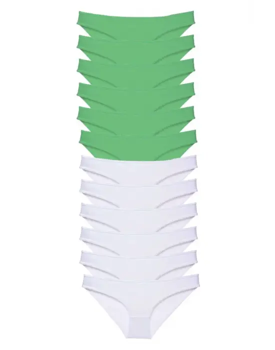 Modern Likralı Kadın Slip Külot Seti