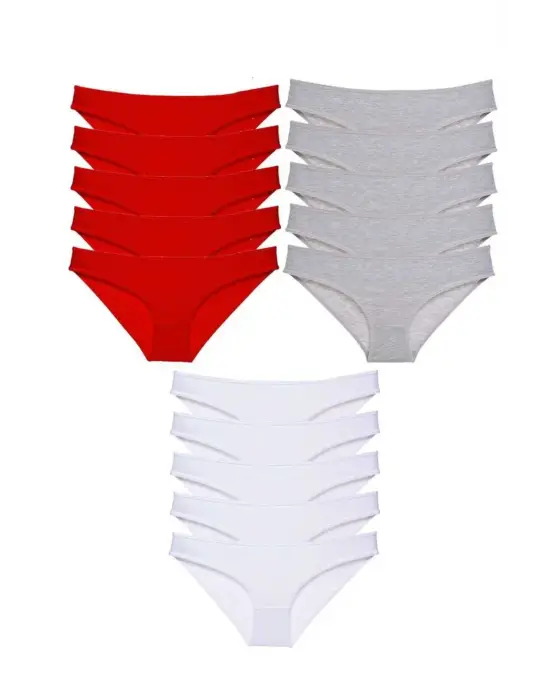 Modern Likralı Kadın Slip Külot Seti