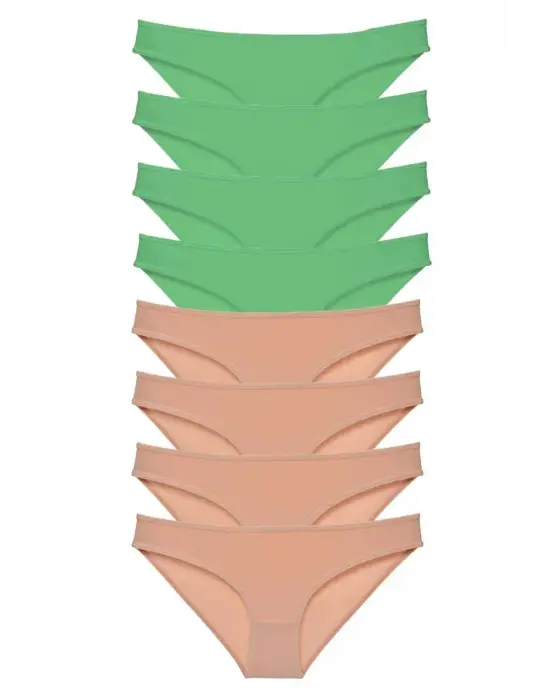 Modern Likralı Kadın Slip Külot Seti