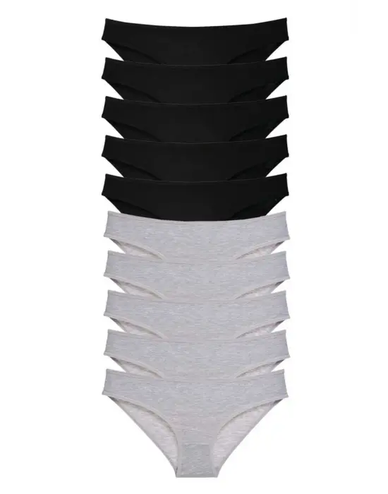 Modern Likralı Kadın Slip Külot Seti