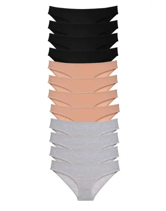 Modern Likralı Kadın Slip Külot Seti