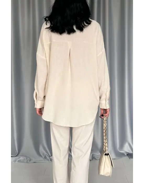 Omarı Zarif Nakışlı Bedensiz Gömlek