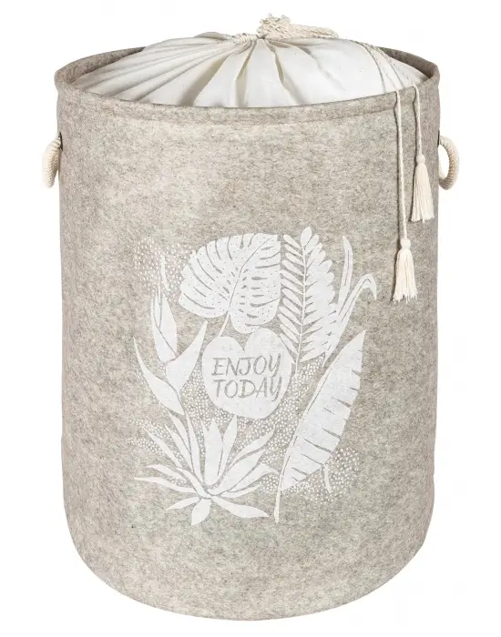 Omarı Püskül Detaylı Düzenleyici Keçe Sepet