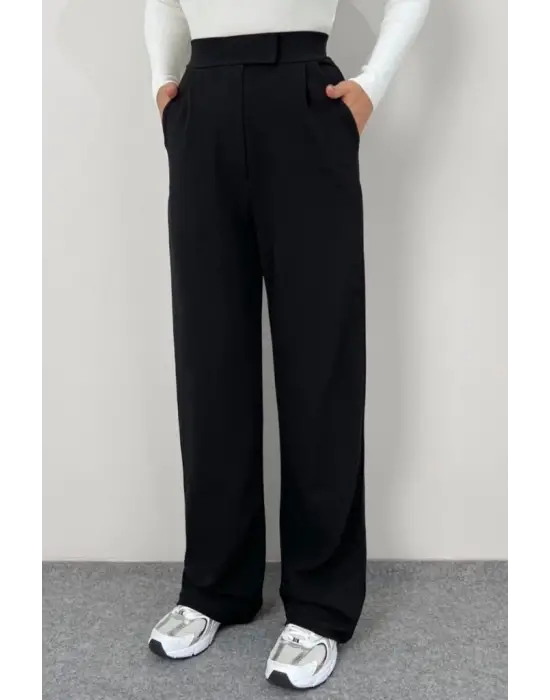 Modern Yüksek Bel Cırt Kapama Pantolon