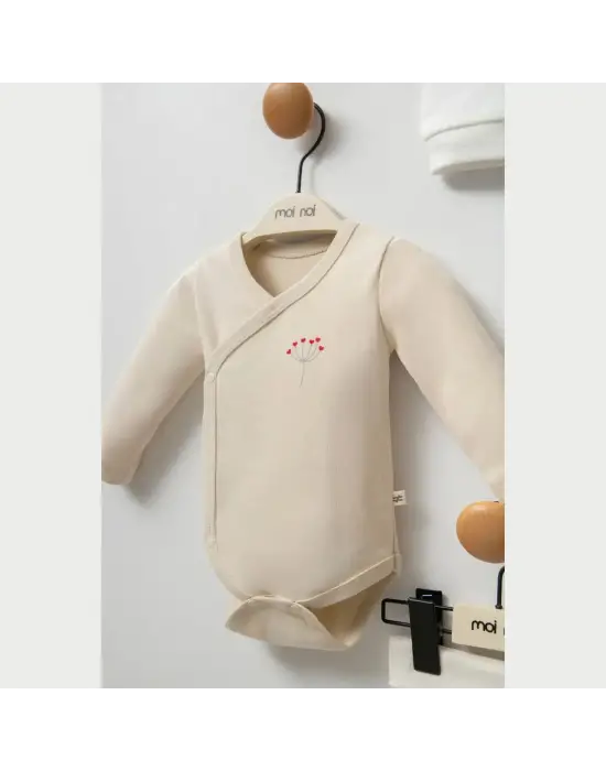 Moi Noi Kokina Şapka Body Pantolon Takım MNB5333 Bej