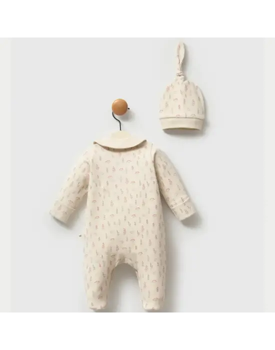 Moi Noi Kokina Şapkalı Tulum MNB1259 Bej