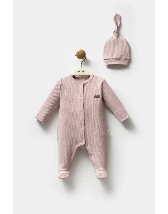 Moi Noi Şapkalı Tulum Mnb1236 Mürdüm