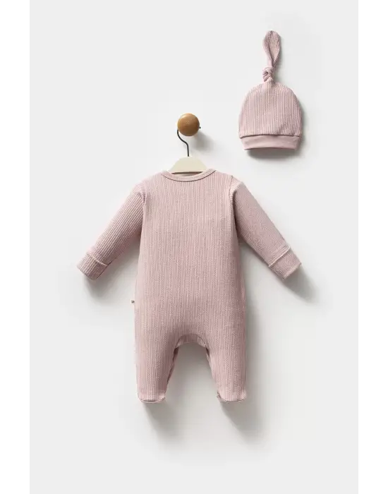 Moi Noi Şapkalı Tulum Mnb1236 Mürdüm