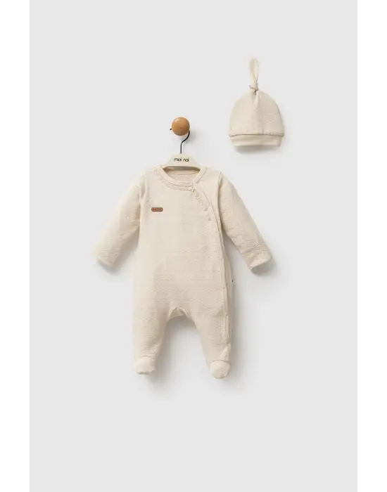 Moi Noi Şapkalı Tulum MNB1248 Bej