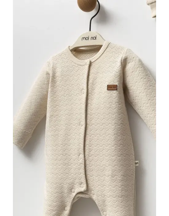 Moi Noi Şapkalı Tulum MNB1249 Bej