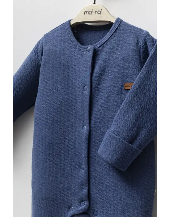 Moi Noi Şapkalı Tulum MNB1251 Navy Blue