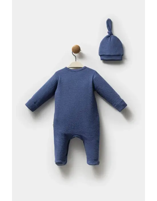 Moi Noi Şapkalı Tulum Mnb1251 Navy Blue