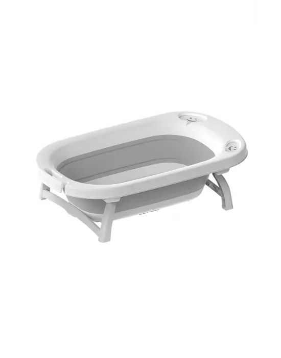 Omarı Katlanabilir Gri Küvet Seti