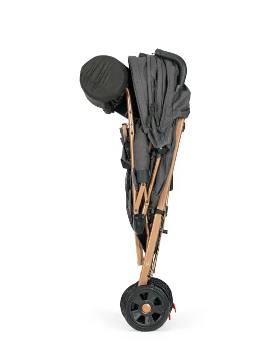 Omarı Dayanıklı ve Şık Bebek Arabası Antrasit Gold