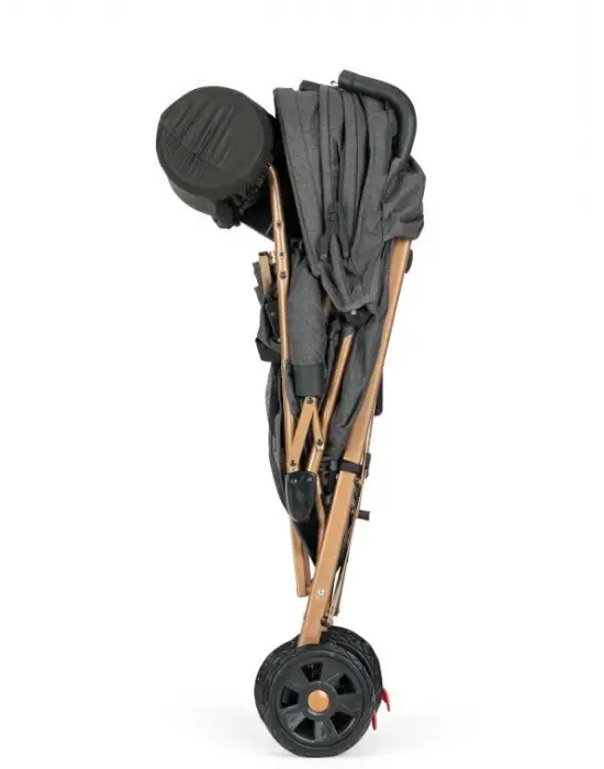 Omarı Ultra Dayanıklı Baston Bebek Arabası Antrasit Siyah