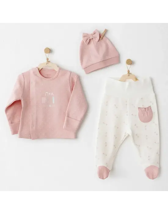 Mon Petit Amour 3lü Zıbın Takım Pink