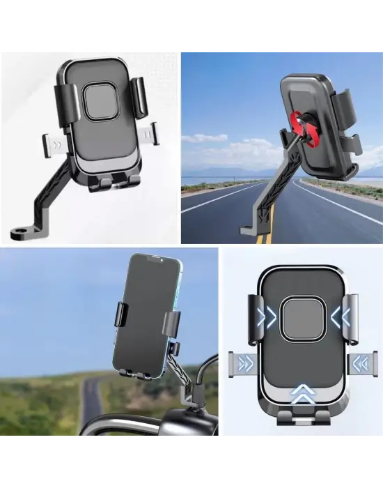 Omarı Derece Dönebilen Telefon Tutucu - Motor için