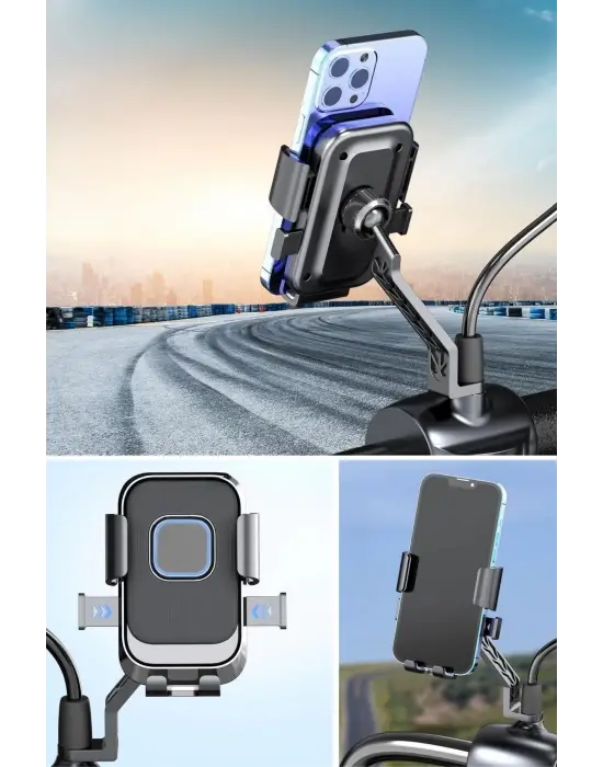 Omarı Derece Dönebilen Telefon Tutucu - Motor için