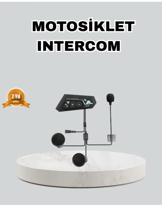 Motosiklet Kaskı İçin Bluetooth Kulaklık – Kablosuz, Mikrofonlu, Gürültü Azaltmalı Bt22