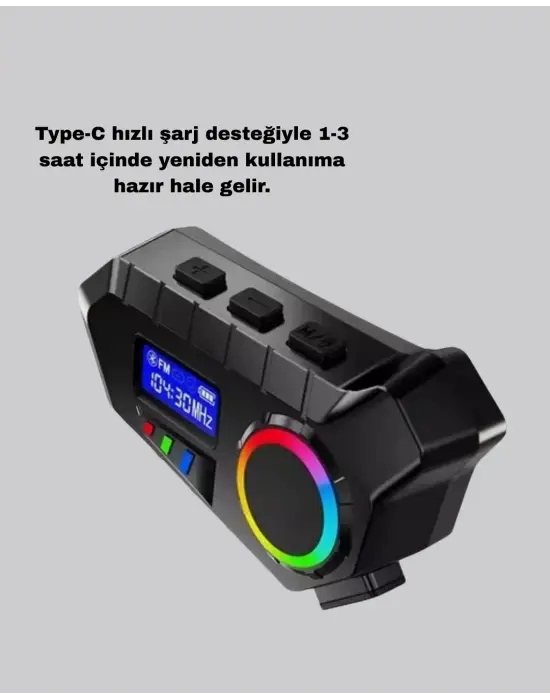 Motosiklet Ve Günlük Kullanım İçin Bluetooth Hoparlör Ve Disk Kilidi Seti