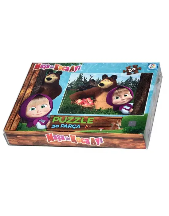 Omarı Eğlenceli Maşa ve Koca Ayı Puzzle Oyunu
