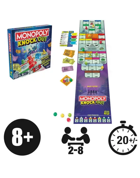 Omarı Monopoly Knockout Oyuncak Futbol Masası