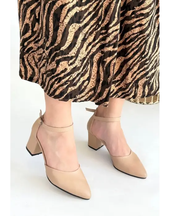 Modern Nude Topuklu Ayakkabı