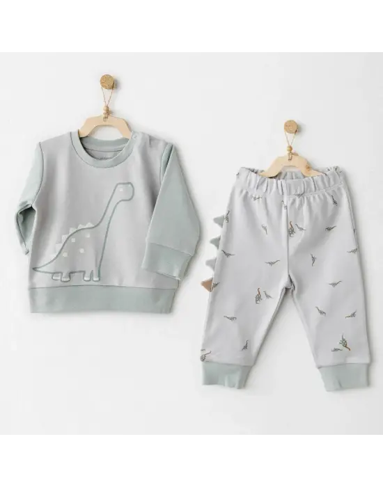 Mummy S Snuggle Saurus 2li Bebek Takım Green