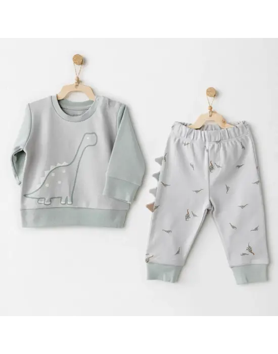 Mummy S Snuggle Saurus 2li Bebek Takım Green