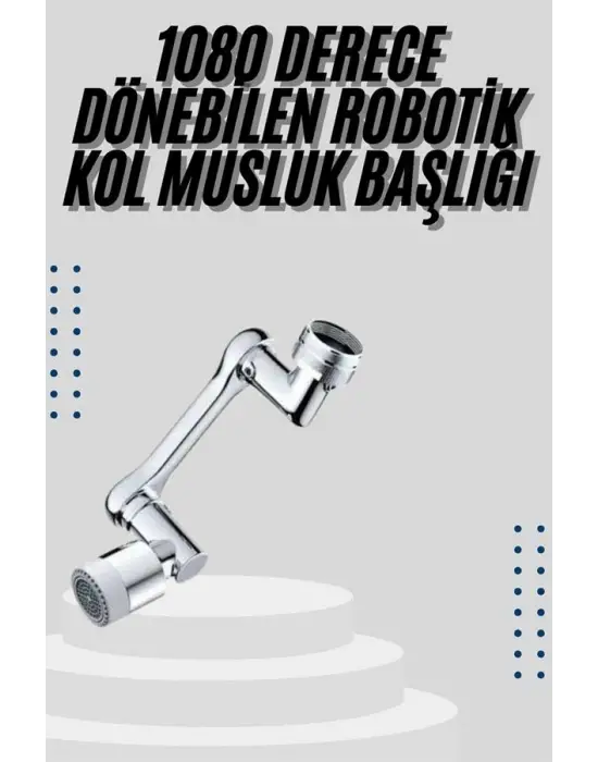 Mutfak Musluk Başlığı 1080 Derece Dönebilir Oynar Başlıklı Musluk Atı