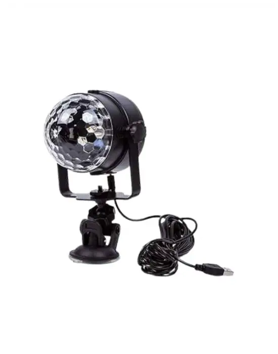 Müzik Ritmine Uyumlu 7 Modlu Renkli Disko Topu Işığı