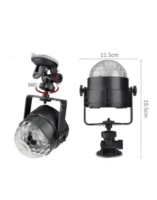 Müzik Ritmine Uyumlu 7 Modlu Renkli Disko Topu Işığı