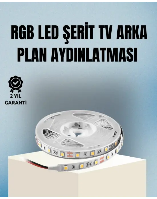 Müzikle Senkronize Led Şerit Tv Aydınlatma