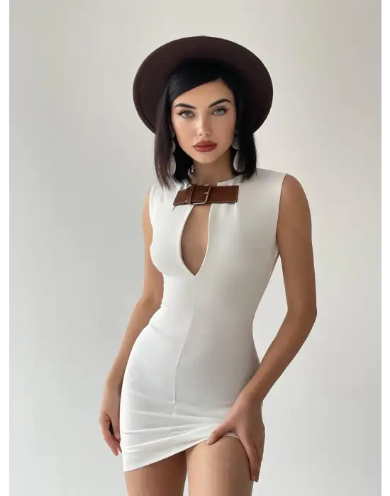 Nadia Kemerli Mini Elbise